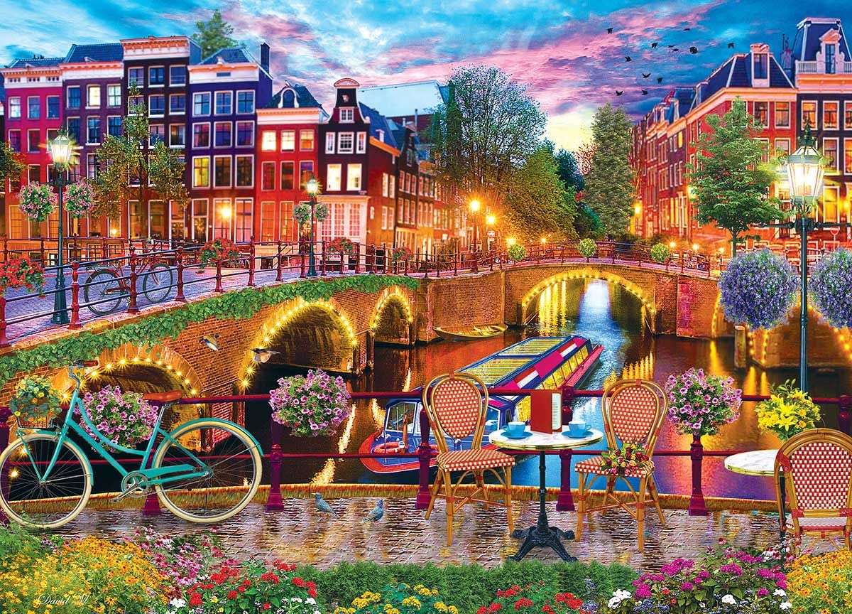 Światła Amsterdamu puzzle online