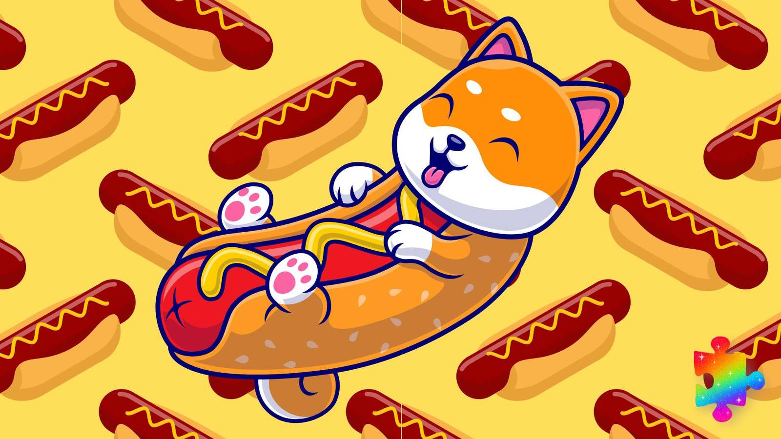 Szczeniak Hot Doga puzzle online