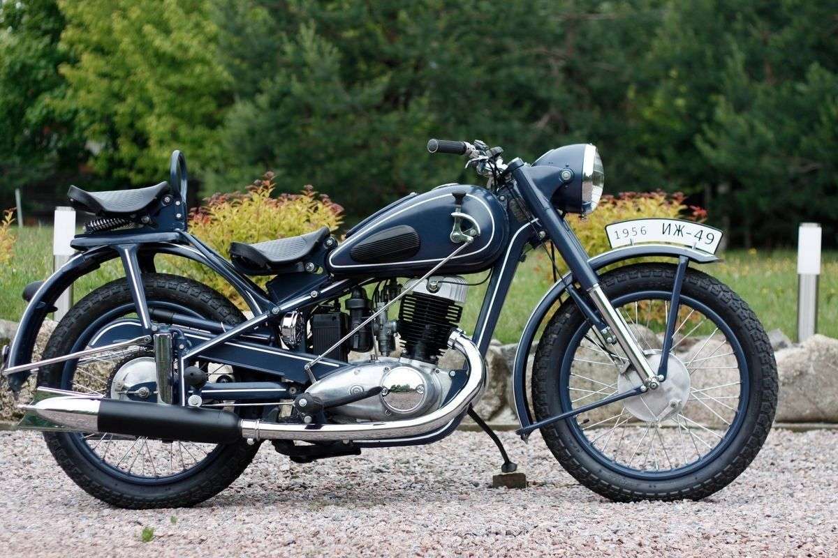 retro motocykl IZH-49 puzzle online