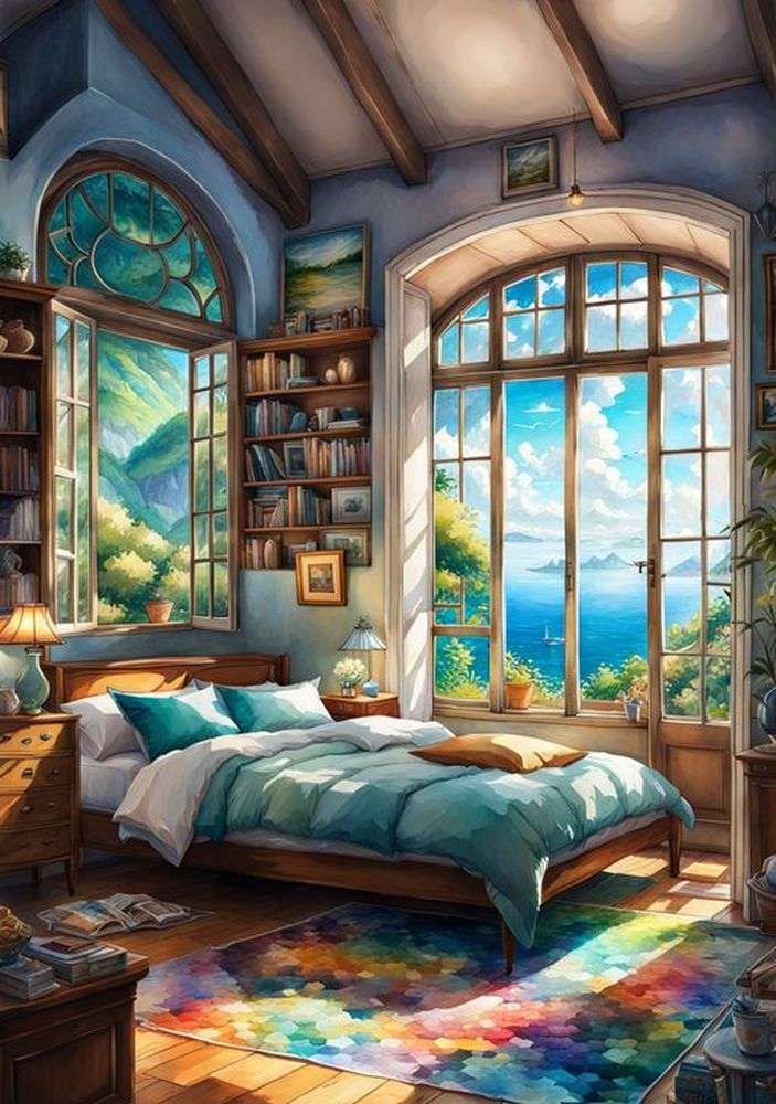 Sypialnia, w której możesz pięknie śnić puzzle online
