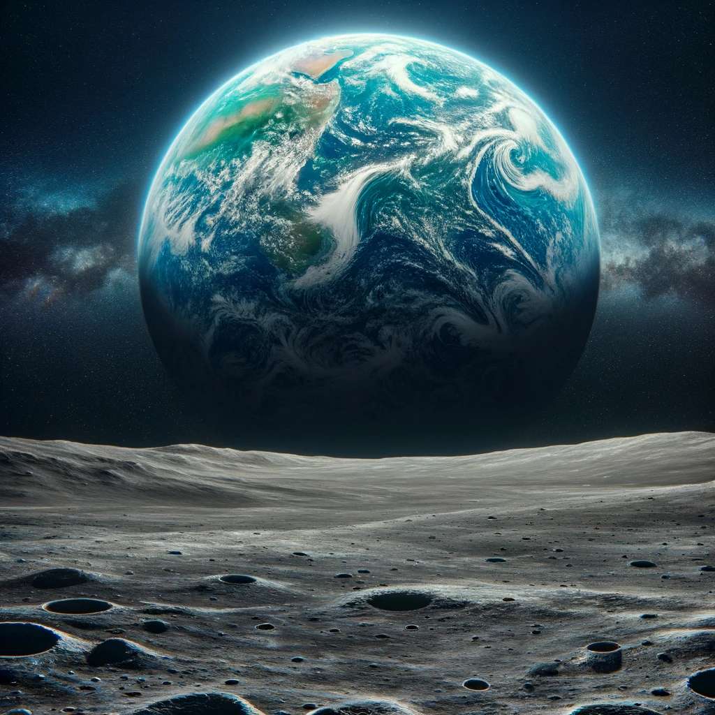ziemia widziana z księżyca puzzle online