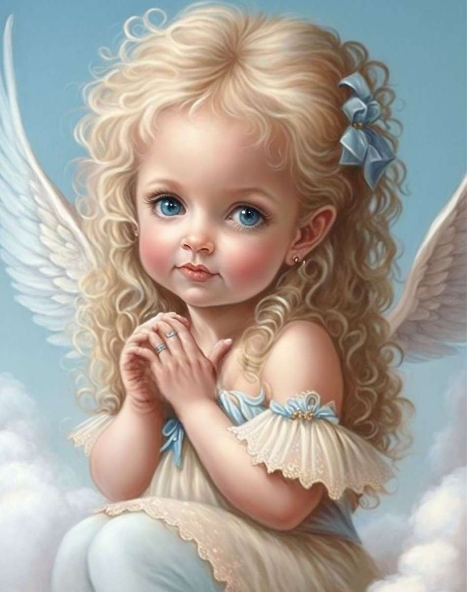 Dziewczynka anioł puzzle online