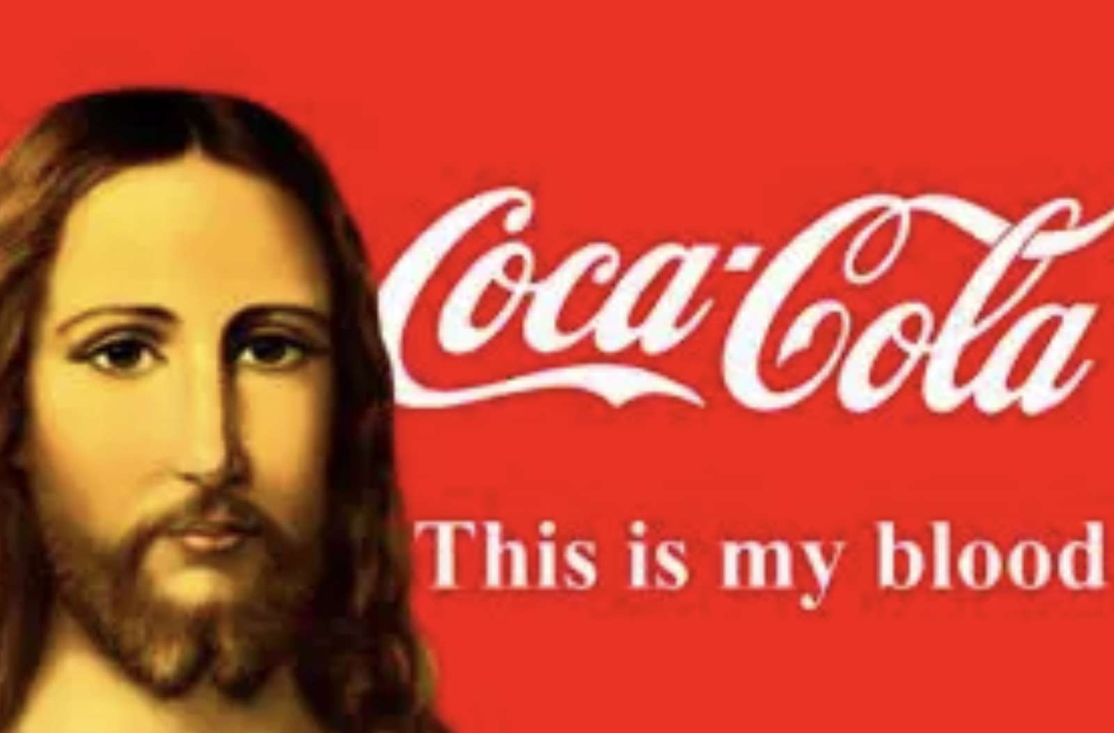 Jezus Coca Cola puzzle online