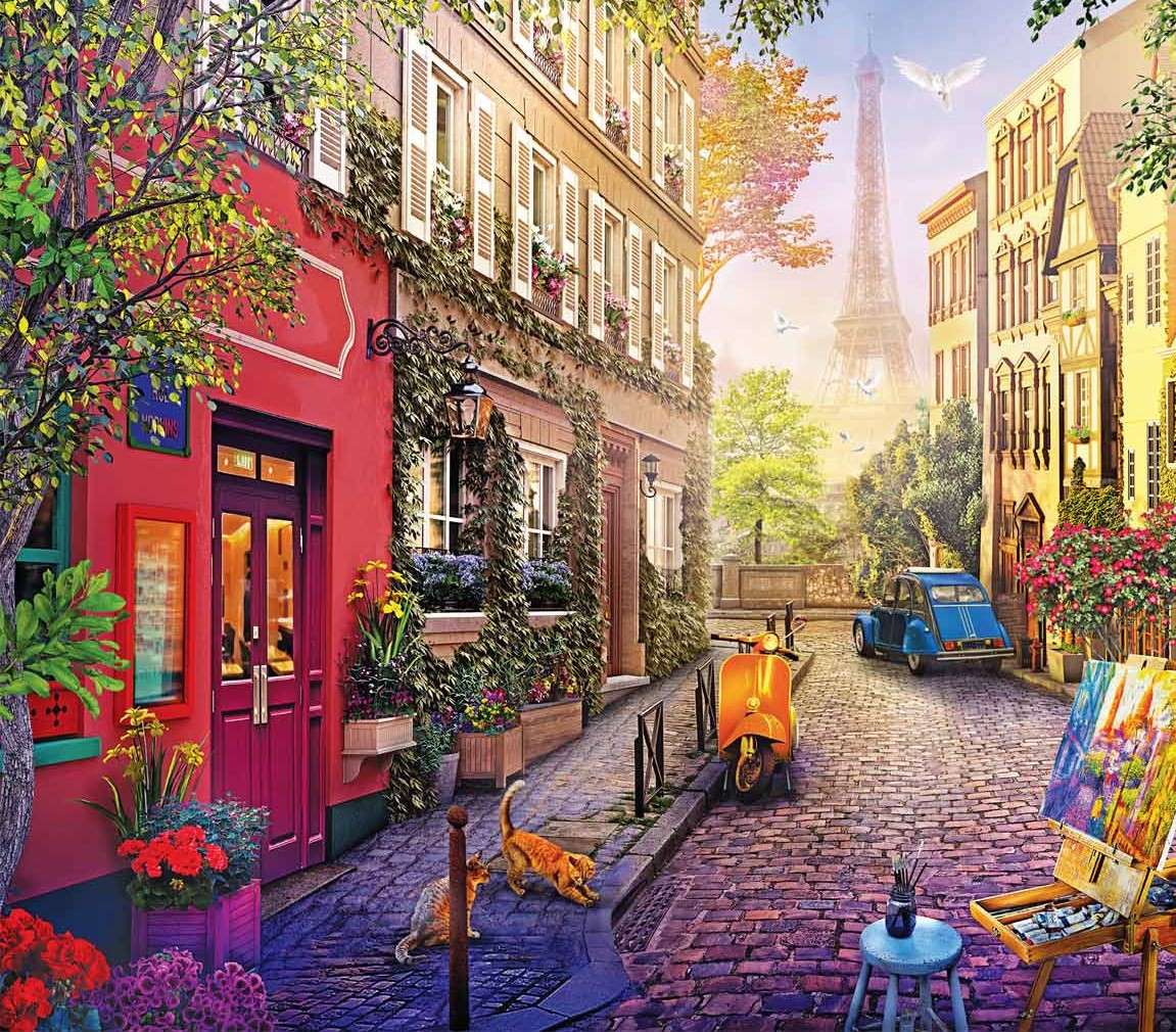 Paryska uliczka puzzle online