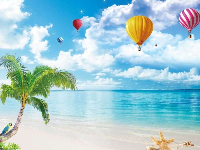 Plaża w Tropikach puzzle online