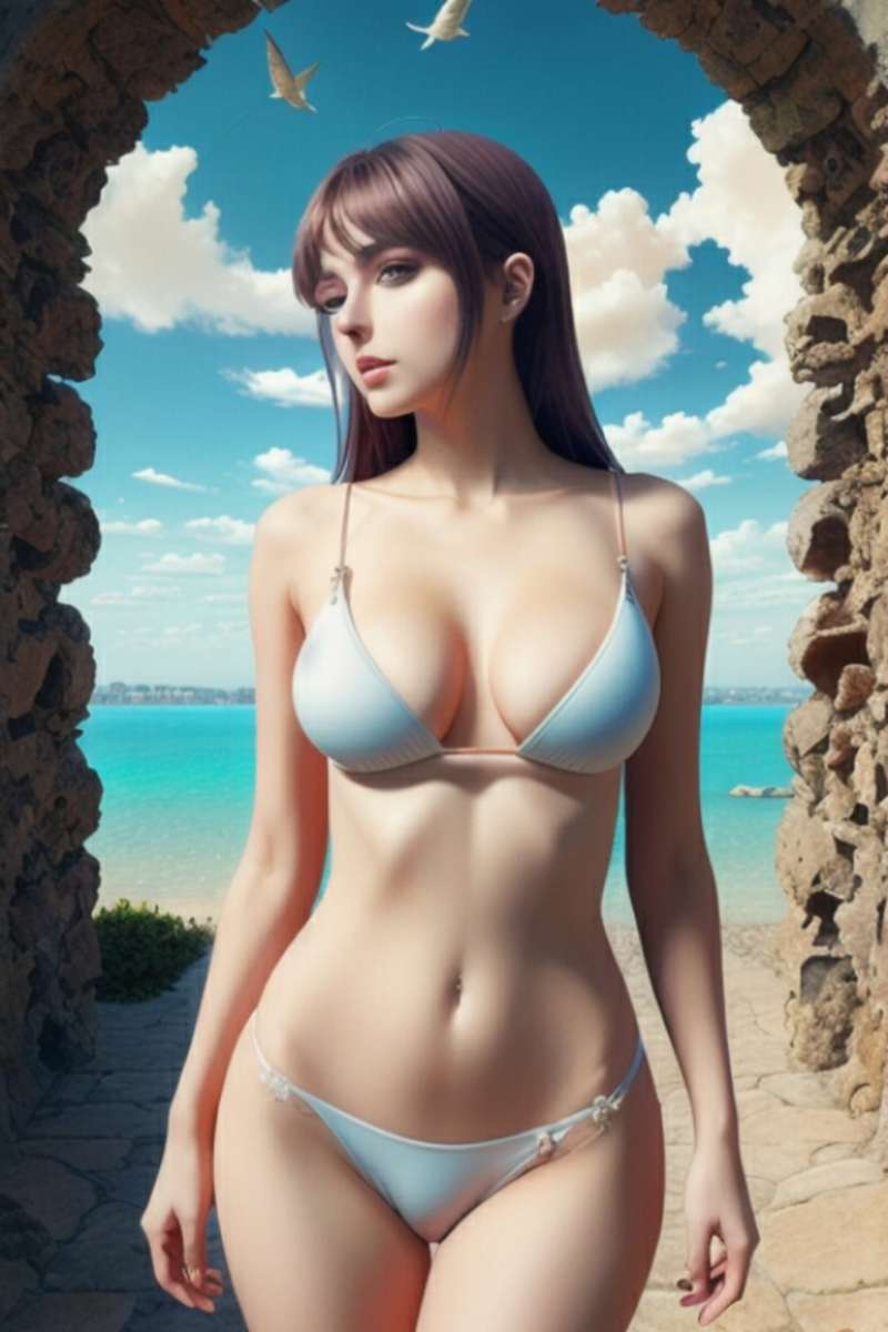 Hentai w bikiniidealne puzzle online