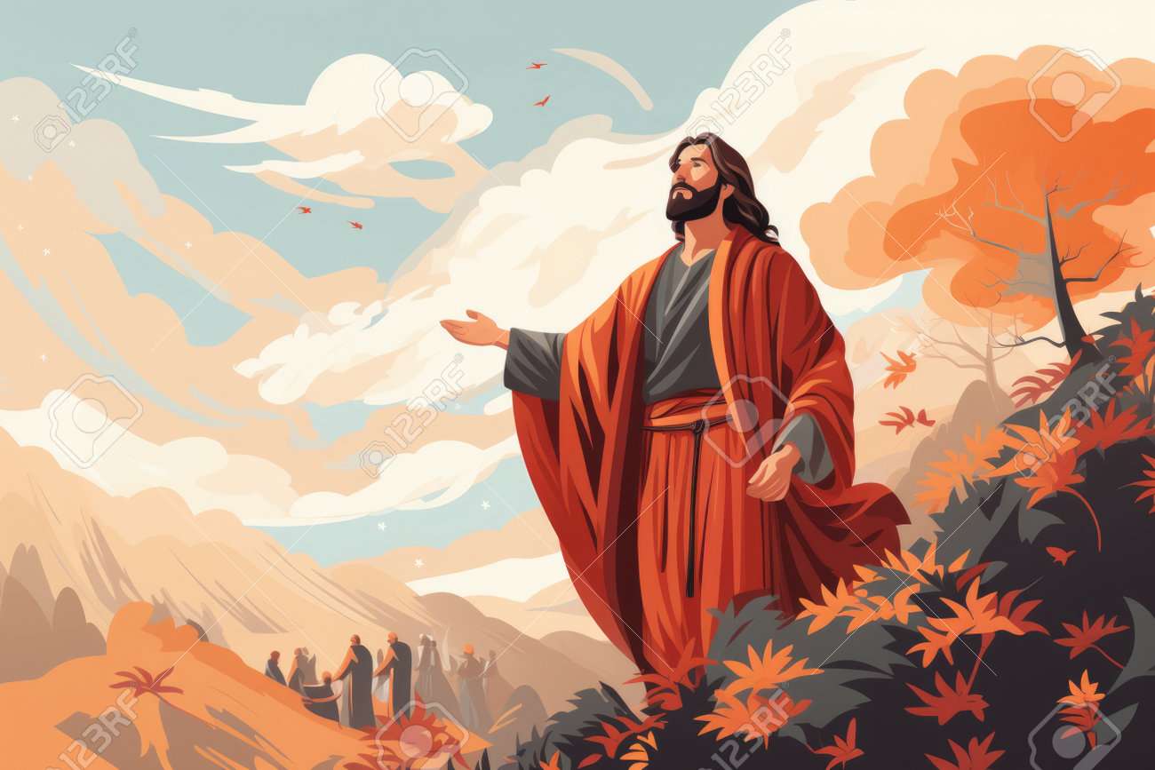 Jezus na wzgórzu puzzle online
