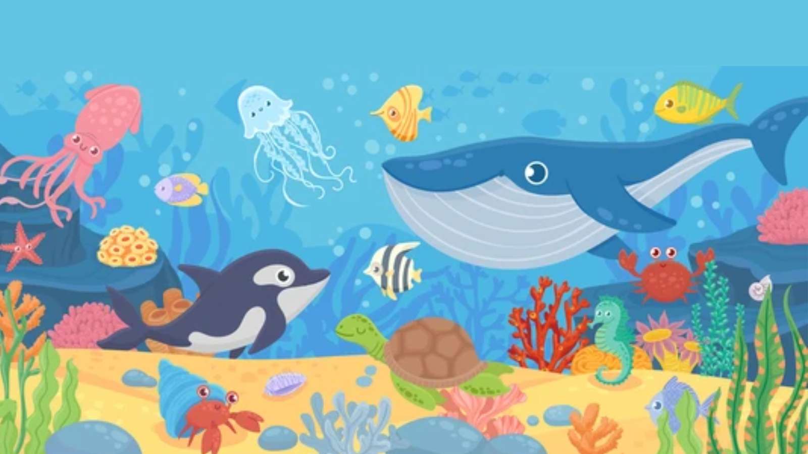 zwierzęta oceaniczne puzzle online