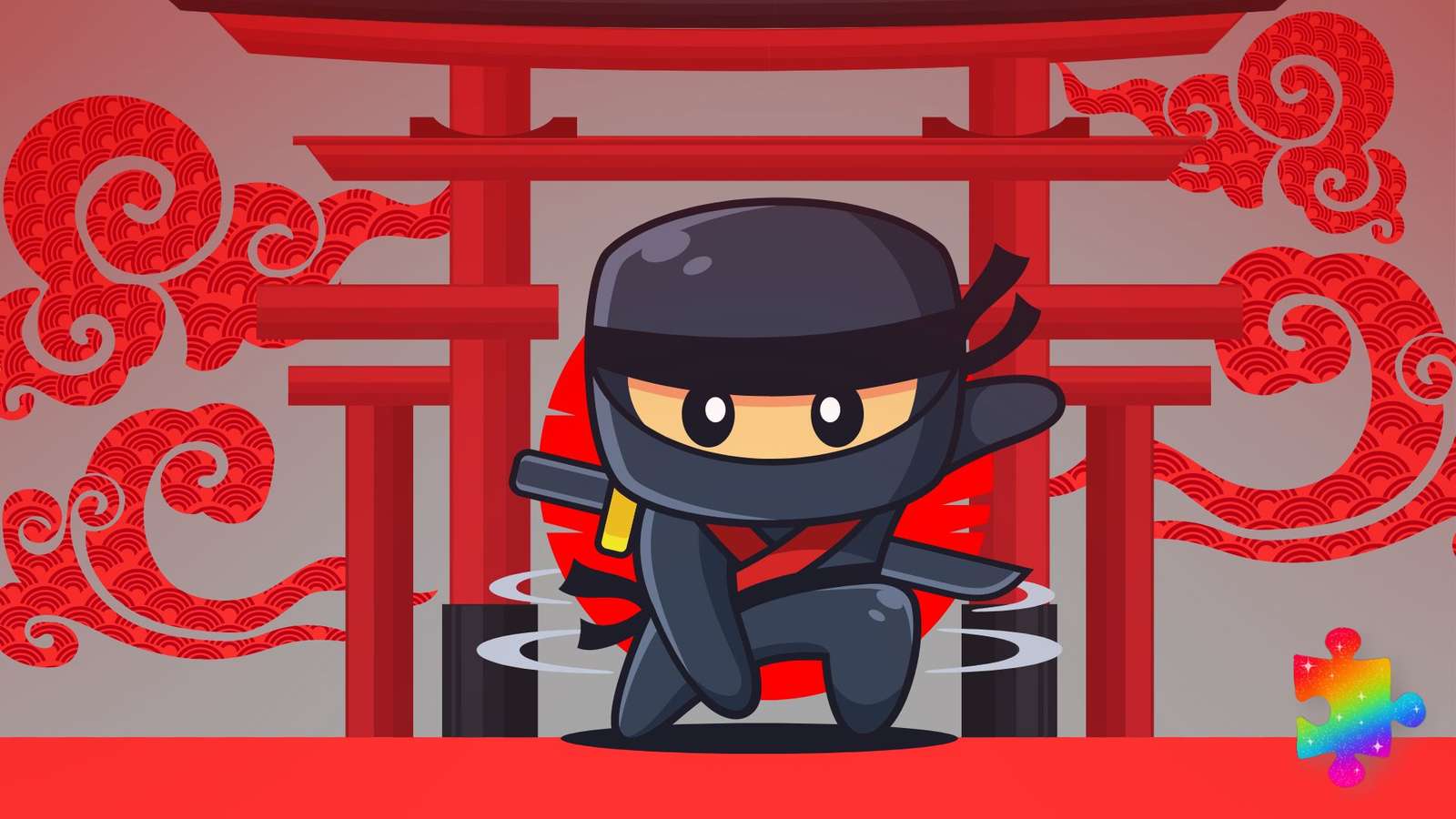 Fajny Ninja puzzle online