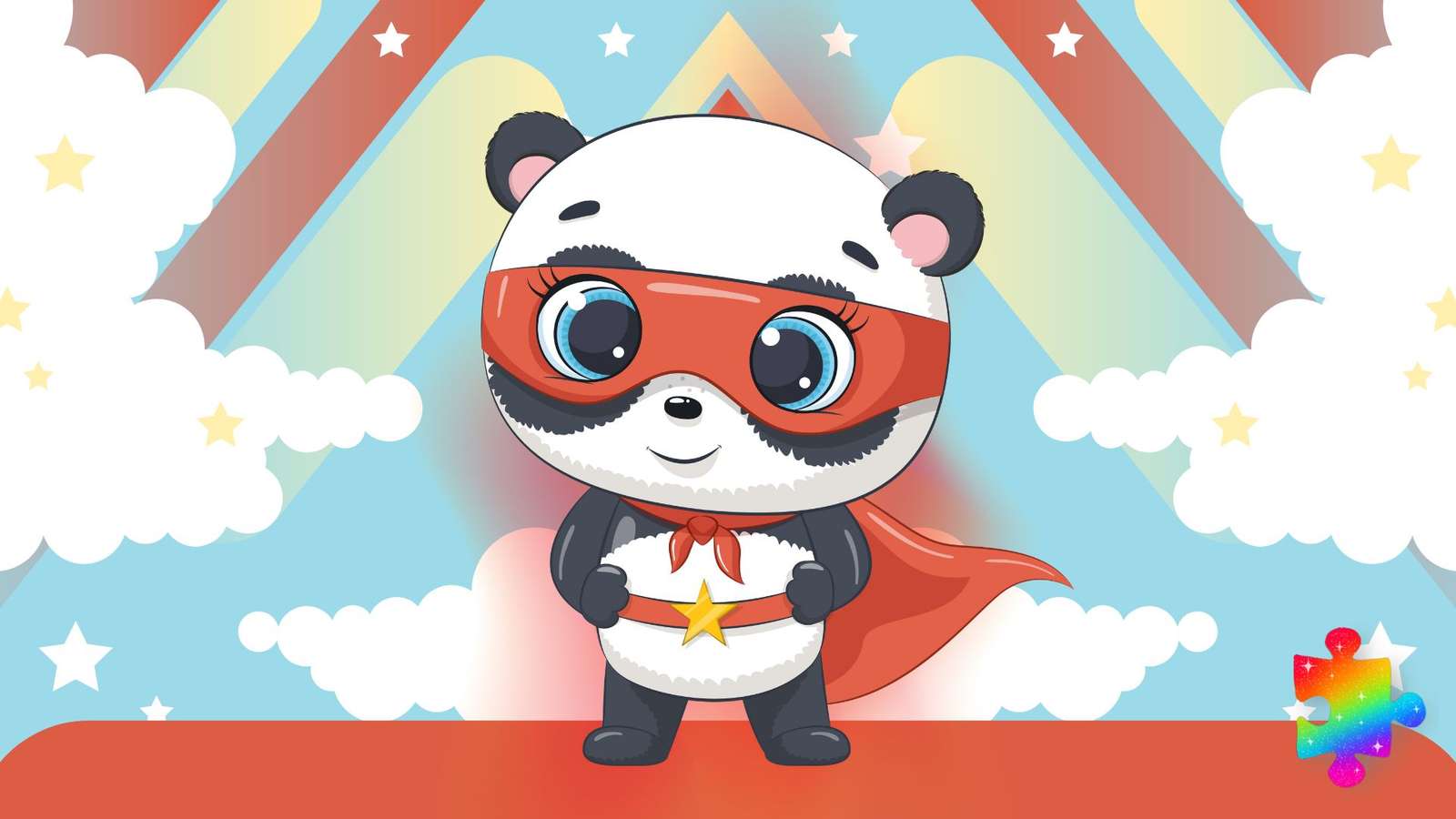Superbohater Panda puzzle online