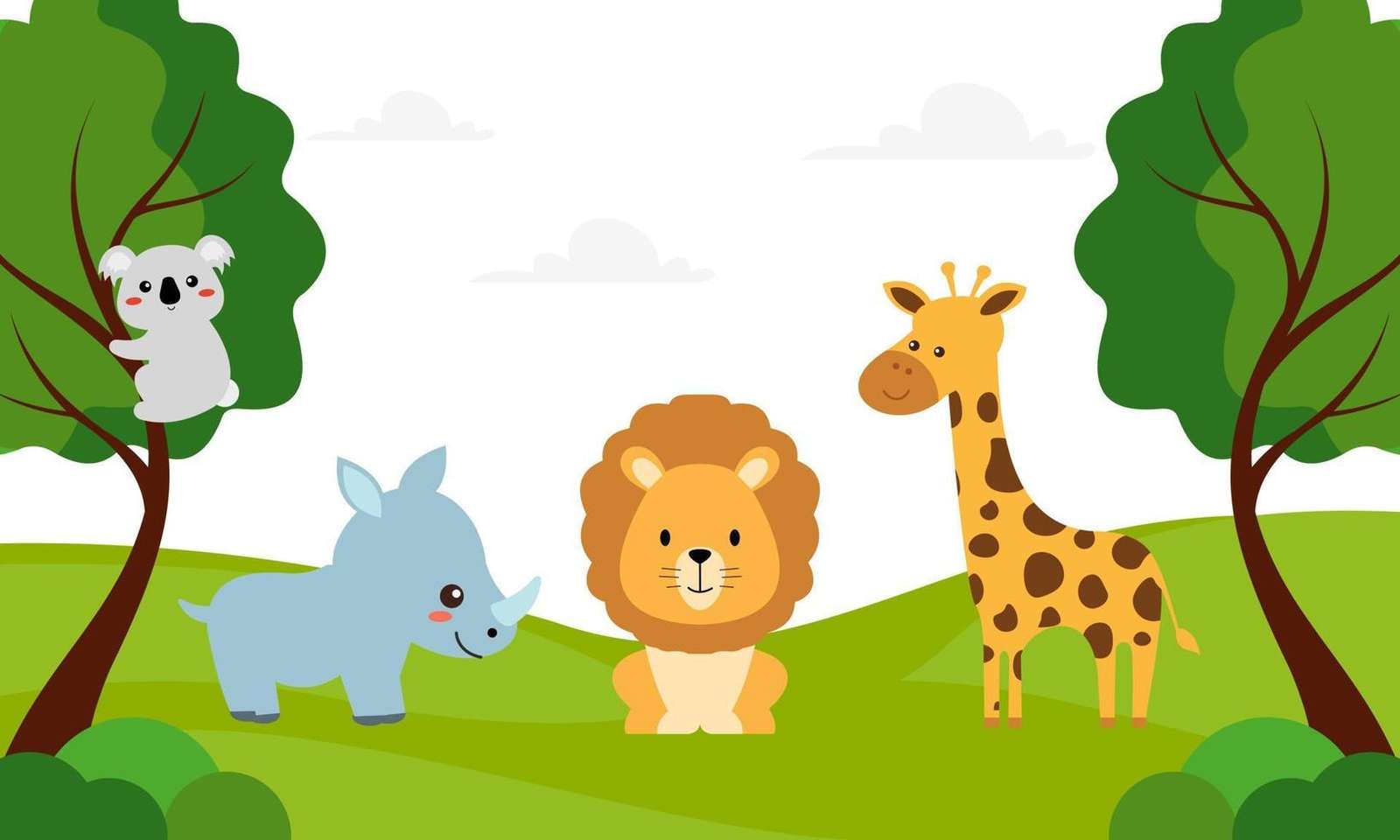 Zwierzęta dla dzieci puzzle online