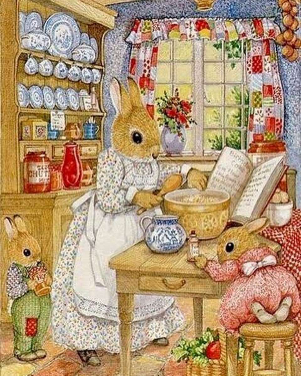 gotujemy z rodziną królików puzzle online
