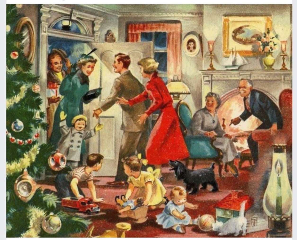 Święta Bożego Narodzenia w dawnych czasach puzzle online