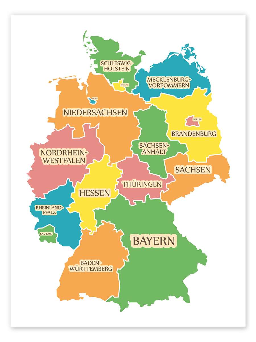 Karta gruntów Deutschland puzzle online
