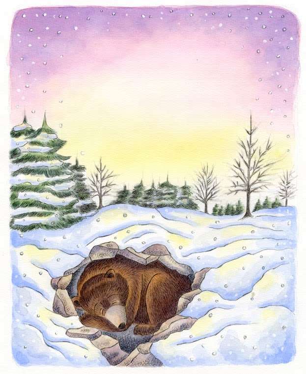 Hibernujący niedźwiedź. puzzle online