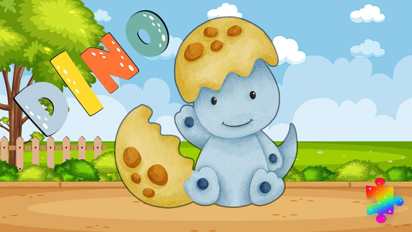 Słodki Dino puzzle online