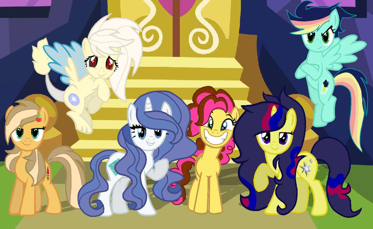 Mlp [Next Gen] The Mane 6 by SparkleTwinkle on Devia puzzle online