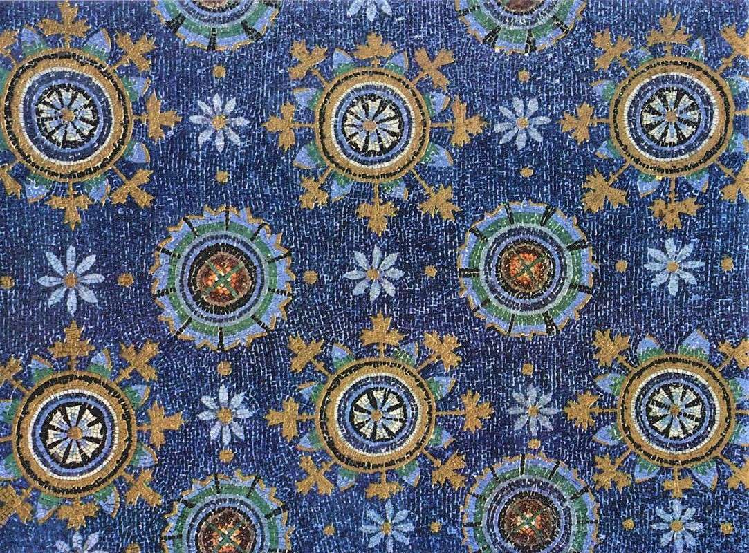 Mozaika w Galla Placidia w Rawennie puzzle online