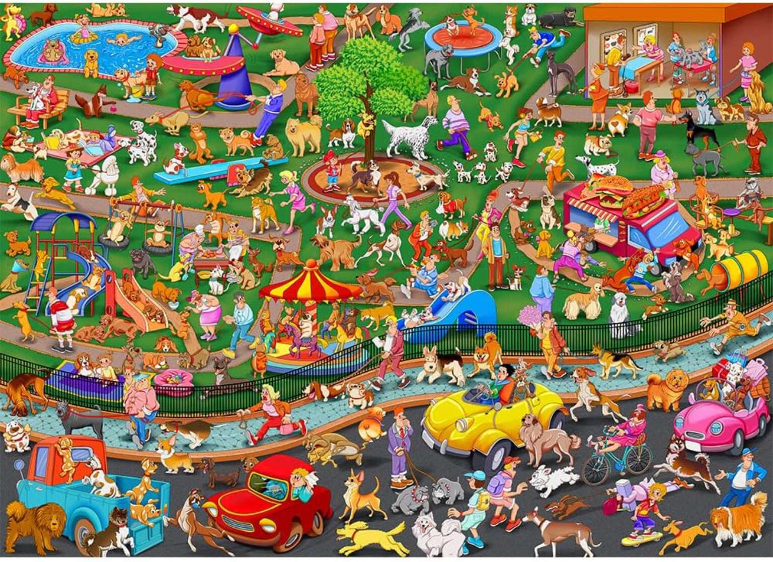 Park imprezowy dla szczeniąt puzzle online