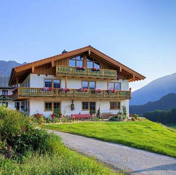 Dom w austriackich górach puzzle online