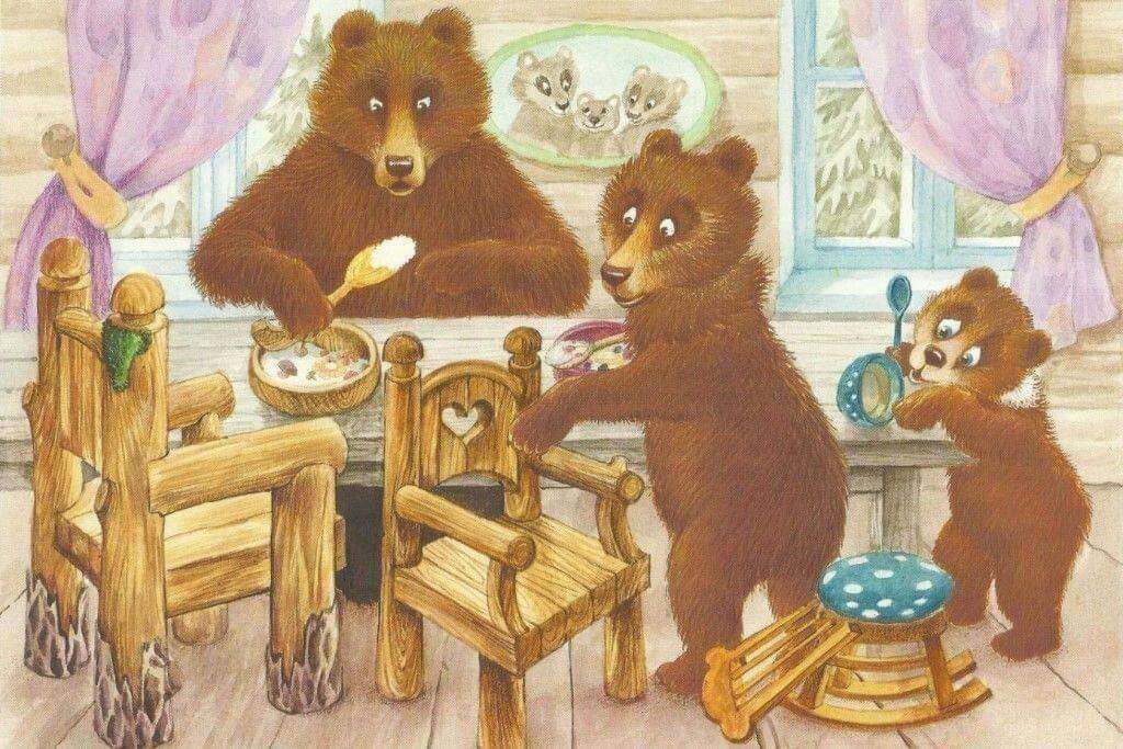 o trzech niedźwiedziach puzzle online