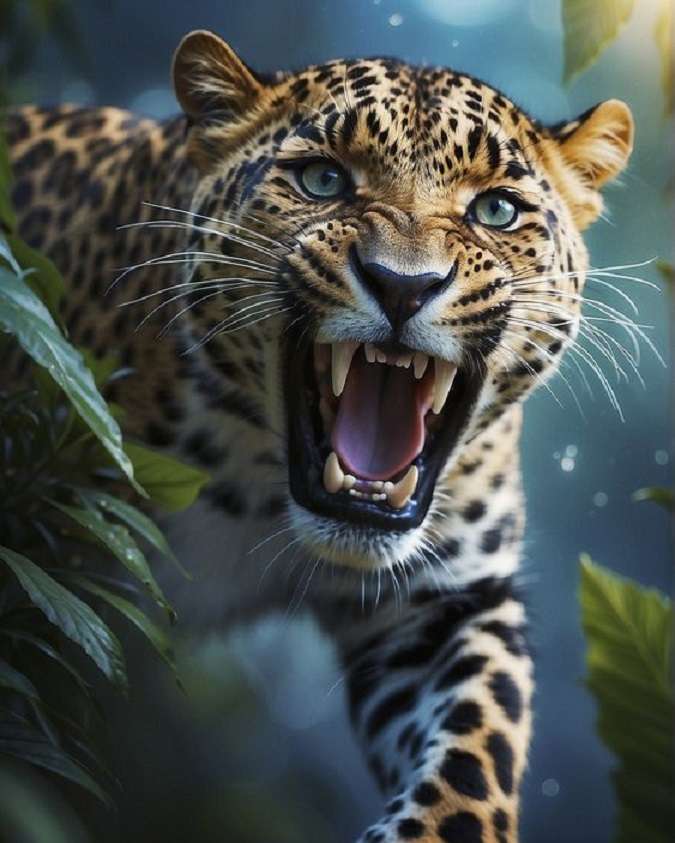 warczący jaguar puzzle online