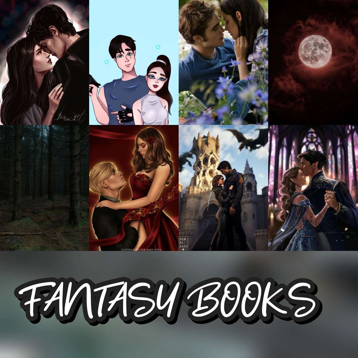 Książki fantasy Pary puzzle online