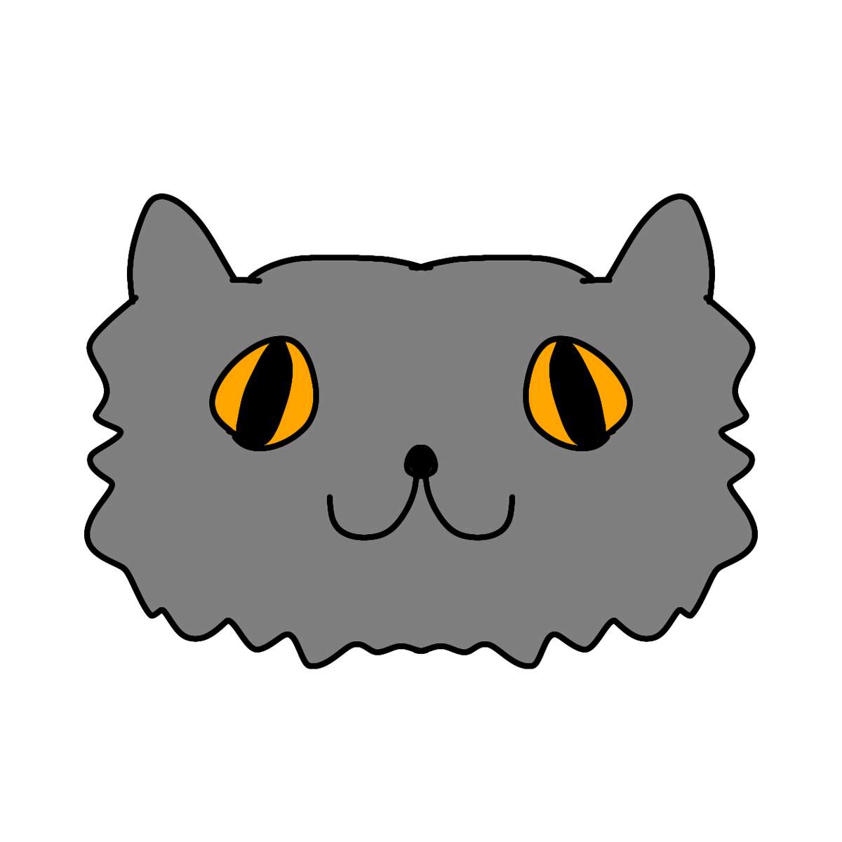Szary kot o bursztynowych oczach (Sirosmug) puzzle online