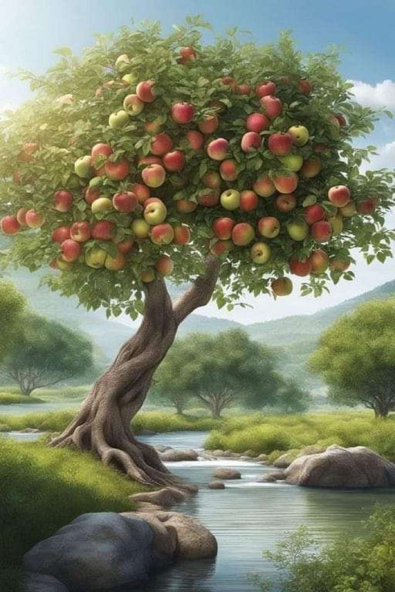Bardzo hojna jabłoń puzzle online