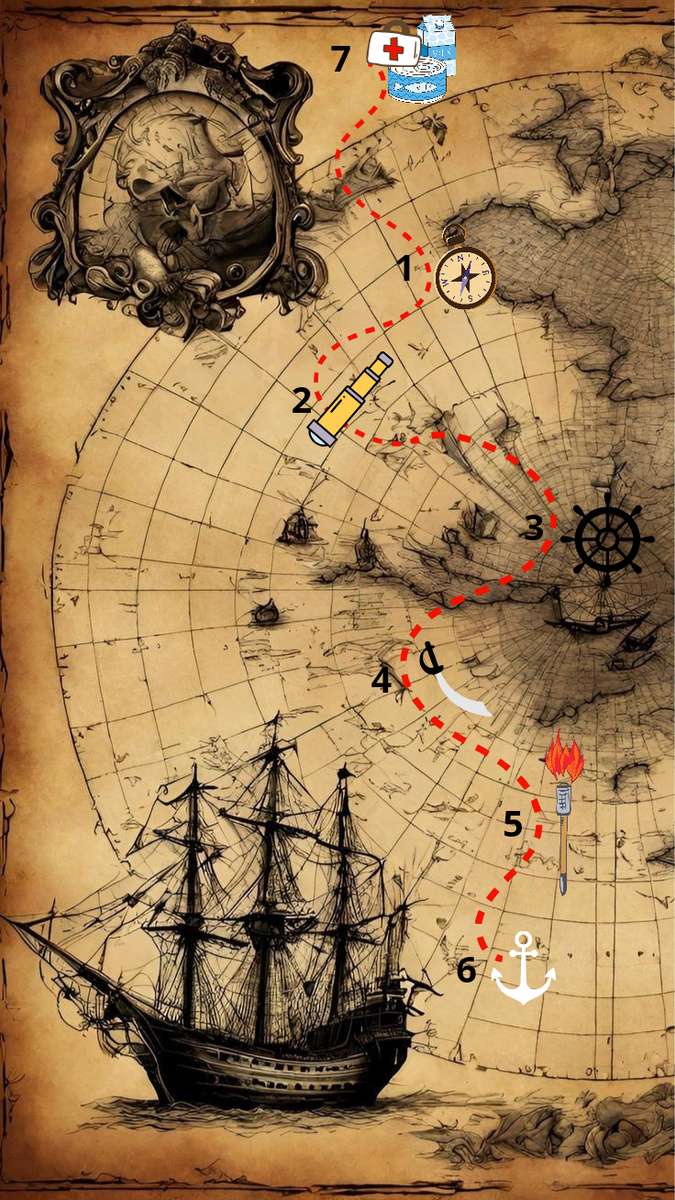 obóz piratów puzzle online