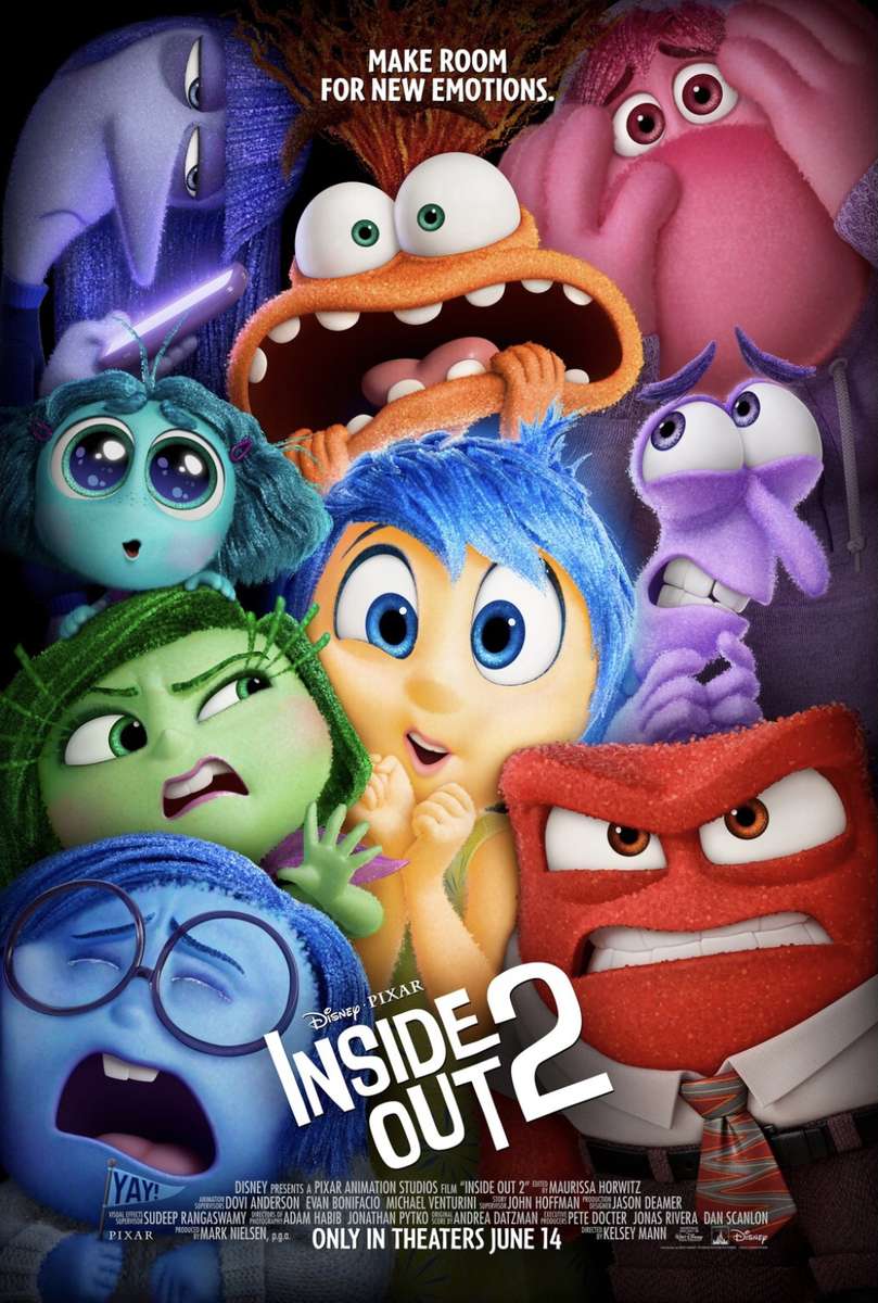 W głowie się nie mieści 2 Disneya i Pixara (nowy plakat) puzzle online