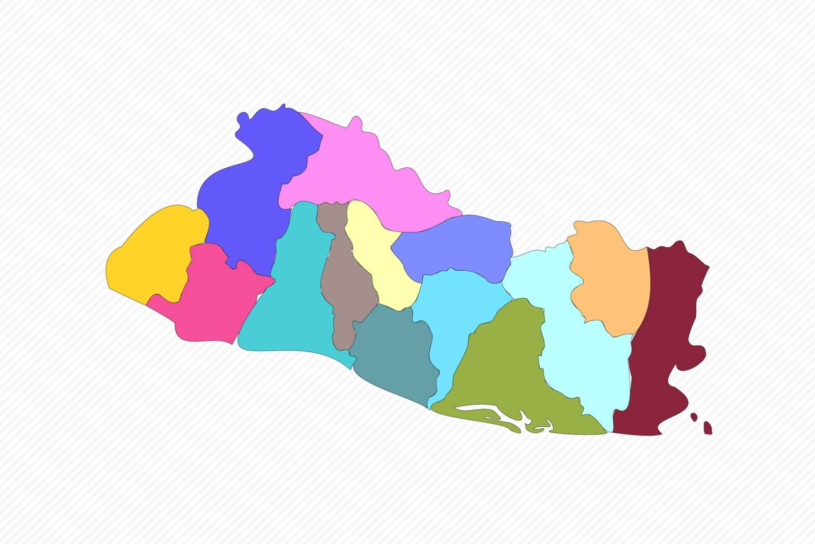 mapa Salwadoru puzzle online