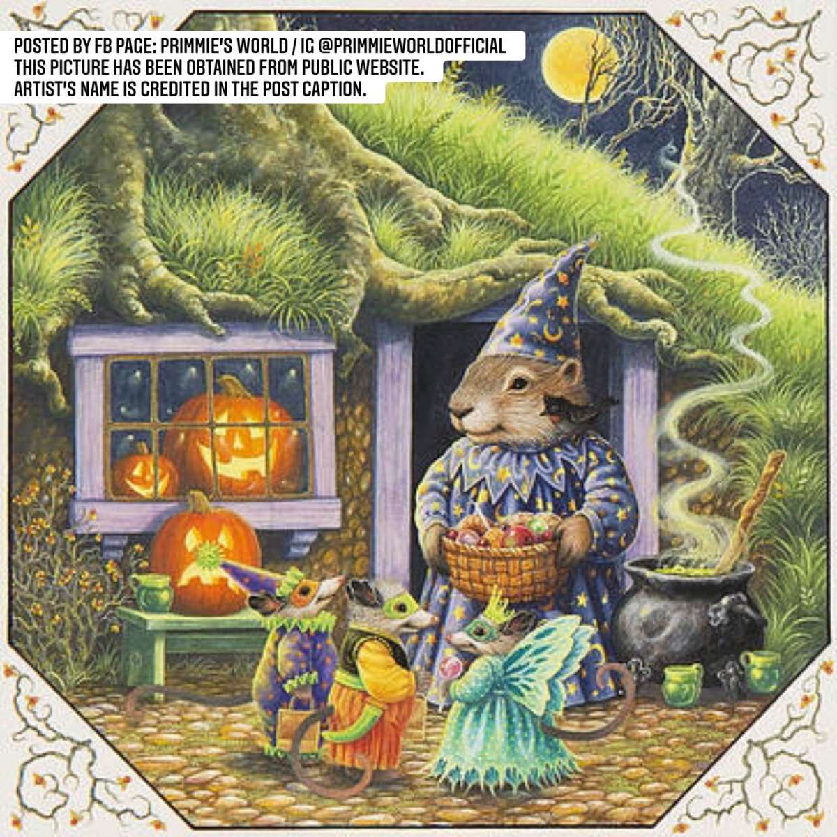Halloween dla zwierząt leśnych puzzle online