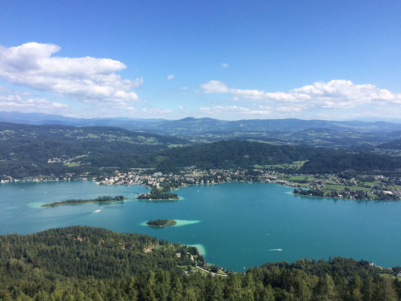 Jezioro Wörth w Austrii puzzle online