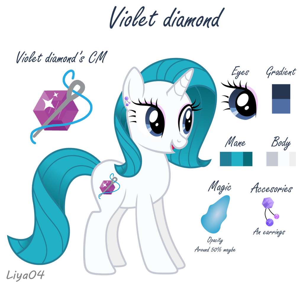 MLP [Next Gen] Violet diamond by Liya04 on Deviant puzzle online