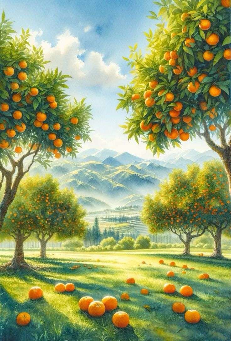 Gaj pomarańczowy puzzle online