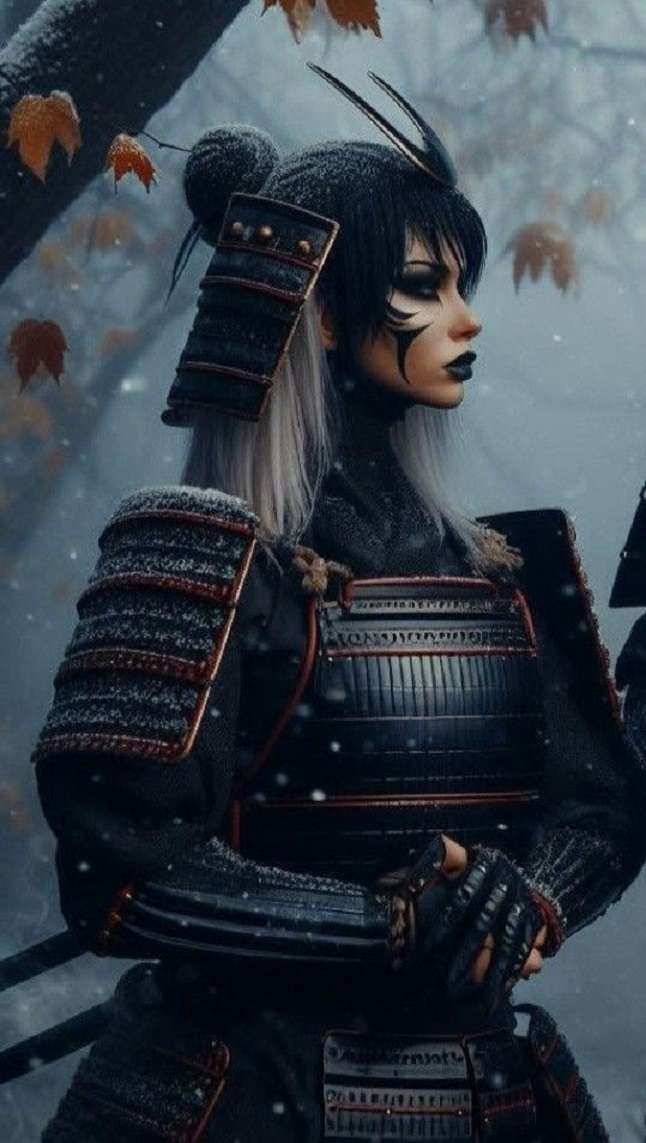 samurajska kobieta puzzle online