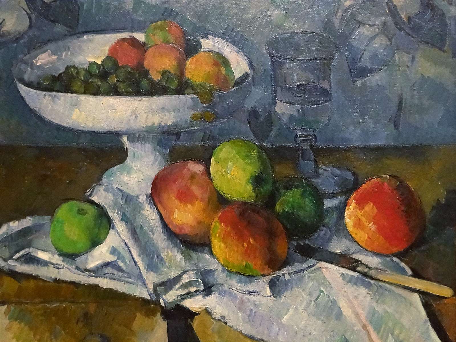 Martwa natura z miską owoców, Cézanne puzzle online