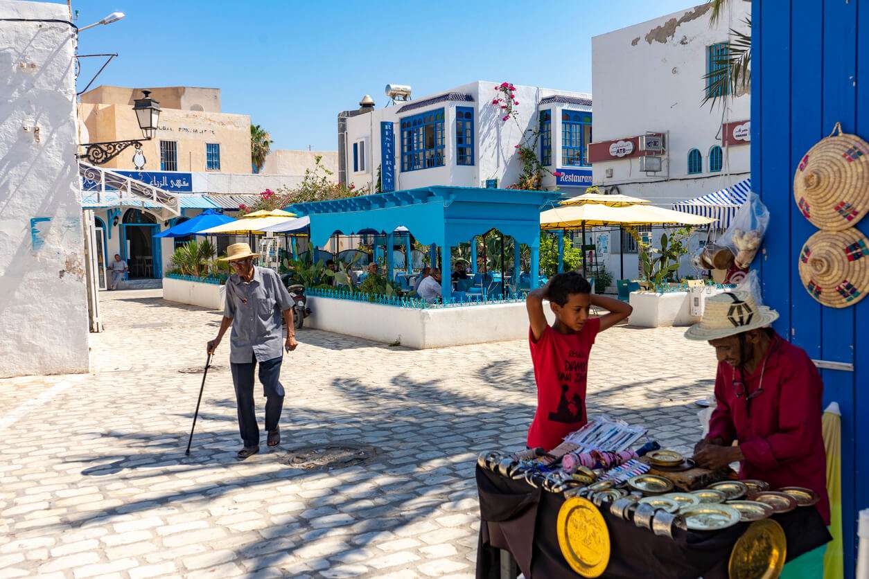 Houmt Souk na Dżerbie w Tunezji puzzle online