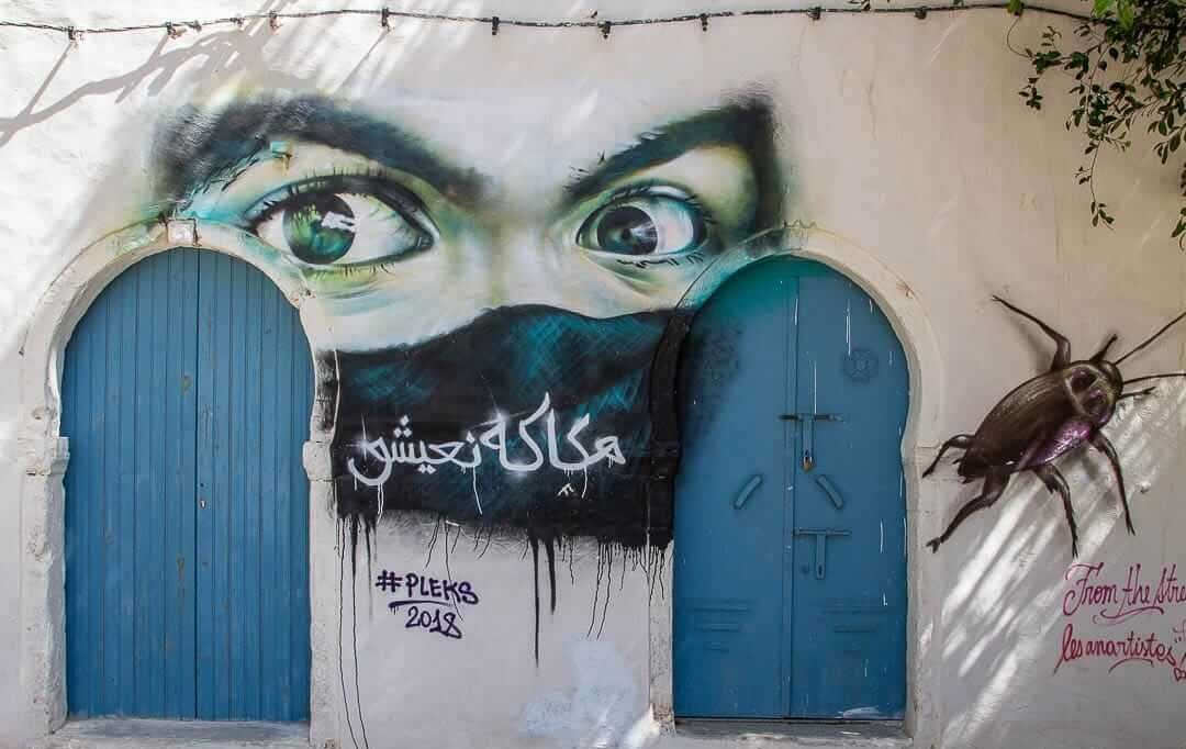 Sztuka uliczna na Dżerbie w Tunezji puzzle online