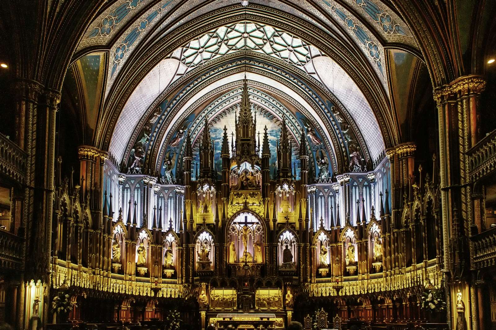 Bazylika Notre-Dame, Montreal, Kanada puzzle online