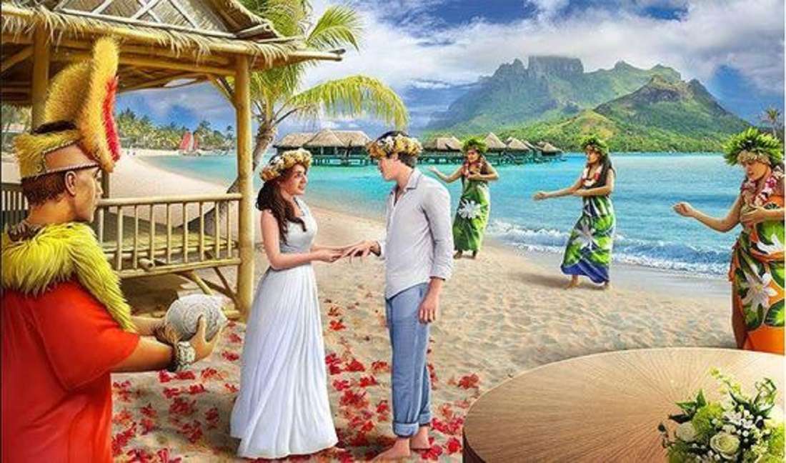 Ceremonia hawajska puzzle online