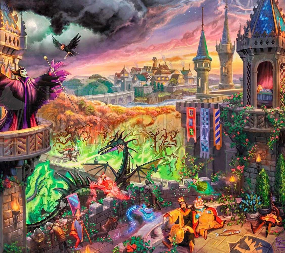 Maleficent autorstwa Thomasa Kinkade puzzle online