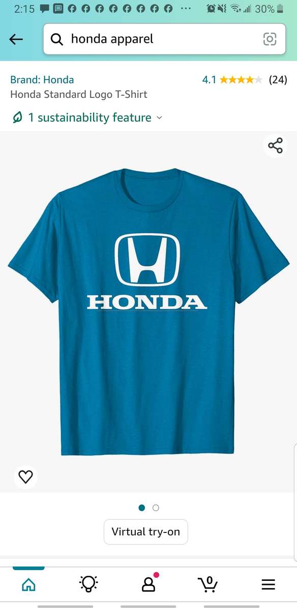 Niebieska łamigłówka z koszulą Hondy puzzle online