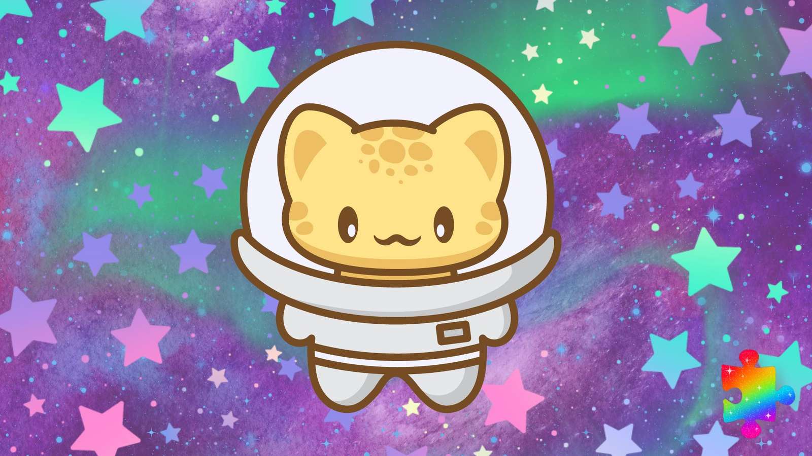 Kosmiczny kot puzzle online