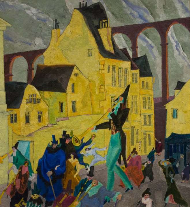 Feininger: Karnawał w Arcueil, 1911 puzzle online