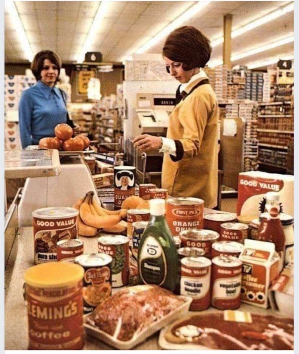 sklep spożywczy W latach 70. puzzle online