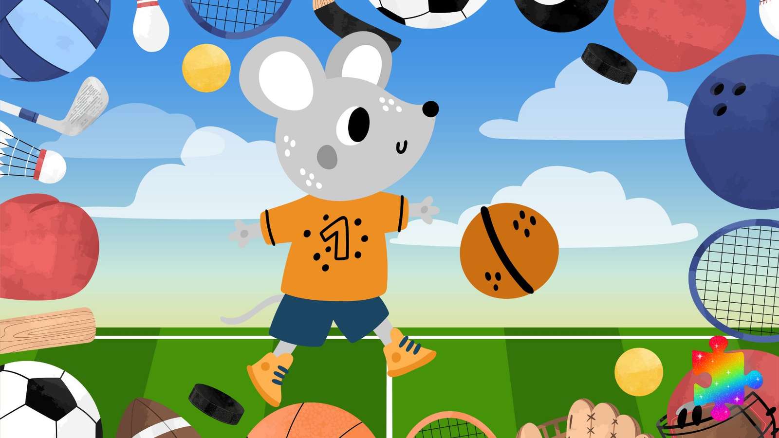 Mysz futbolowa puzzle online