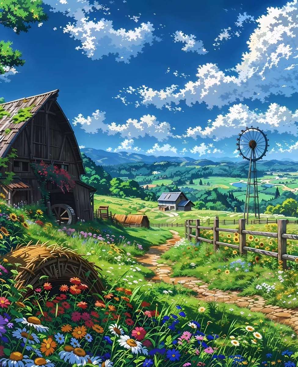 Wiosna na farmie puzzle online