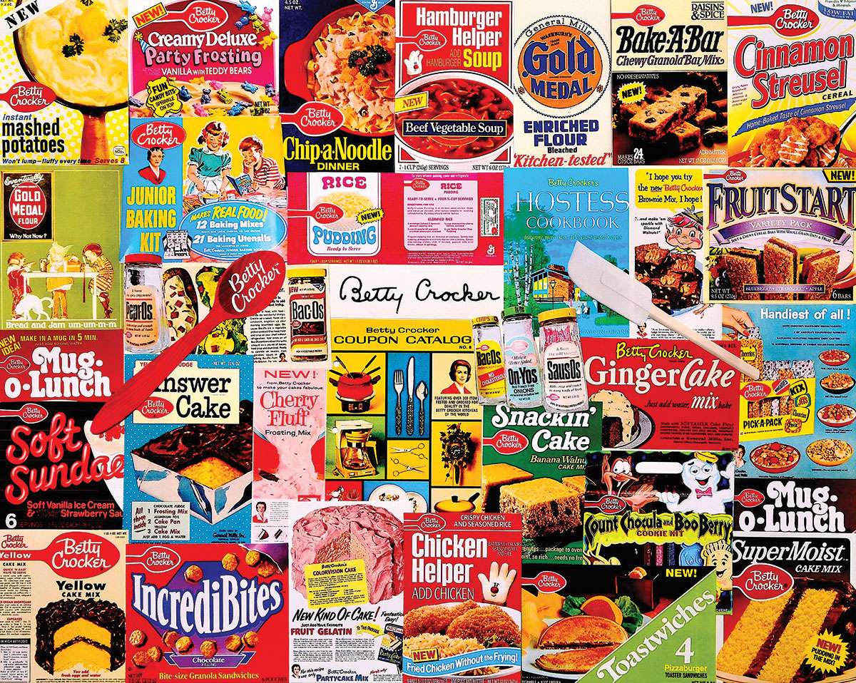 Retro reklama żywności Betty Crocker puzzle online